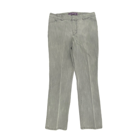 Gloria Vanderbilt Cassidy Trouser Casual Women's size 8 Gray Denim jeans       G - Picture 1 of 4